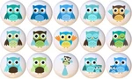 Set Of 15 Baby Boy Owls Pp Ceramic Drawer Pulls Dresser Cabinet Knobs. Fixed Price $59.85.