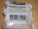 New Liberty P24080C-SN-CP 1-3/16" Rectangular Platform Satin Nickel Cabinet Knob. Fixed Price $9.99.