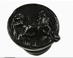 Sierra Lifestyles 1.25-IN Black Round Rustic Deer Leaping Cabinet Knob. Fixed Price $5.95.