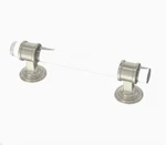 Brainerd P42222W-116 3/4" Clear & Satin Nickel Cylindrical Cabinet Drawer Pull. Fixed Price $6.65.