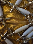 Belwith Cabinet White P64-3IV Lot Of 40 Handles Pulls Read!. Fixed Price $99.95.