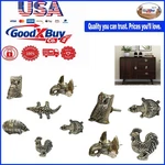 Set Of 6 Metal Animal-shaped Cabinet Knobs Modern Decor Durable Easy Insta.... Fixed Price $34.60.