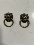 Lot Of 2 Amerock BP888-AE Lion Head Allison Cabinet Pull 1-1/4L X 1-3/8W In. Nip. Fixed Price $12.99.