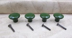 Pack Vintage Ilco, Green 1-1/4" Round Ceramic Cabinet Door Knob, Drawer Pull. Fixed Price $14.95.