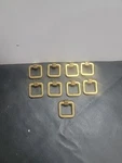 Lot Of 9 Kbc N5175 Brass Drawer Pulls Square Shaped 1/2" 0324-HAN1. Fixed Price $22.95.