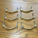 Set Of 6 Amerock Brass Cabinet Pulls. Fixed Price $10.00.