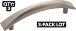 New 3-PACK Lot Amerock BP29385 Nickel Extensity 3-3/4" Cc Arch Cabinet Pull. Fixed Price $12.45.