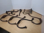 Art Deco Cast Acorn And Filigree Coat Hooks: You Pick (please Read Descript). Fixed Price $27.49.