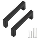 Cabinet Matte Black Handles Square Drawer Pulls, 10 Pack 3-3/4 .... Fixed Price $21.19.