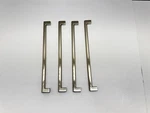 Emtek 12" Centers Trail Pulls In Polished Nickel 4-PACK Solid Brass *no Screws*. Fixed Price $68.99.