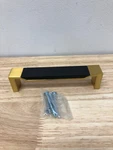 Belwith Keeler B076620WB-BGB Modern Cabinet Handle/door Pull, Brass & Black Wood. Fixed Price $25.73.