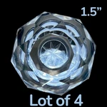 Baldwin 4952-260 Acrylic Clear Crystal Polished Chrome Cabinet Knobs (lot Of 4). Fixed Price $19.99.