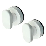 Phituoda 2 Pack Powerful Suction Cup Glass Mirror Door Handle, White. Fixed Price $12.25.