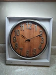 Simple Faux Wood Wall Clock Living Room Creative Light Luxury Antique Style. Fixed Price $29.99.