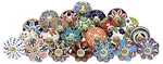 Kitchen Cabinet Knobs - Pack Of Indian Countryside Colorful 30 Multicolor. Fixed Price $49.69.