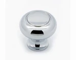 Lot Of 13 Allen + Roth 6 Polished Chrome Finish Cabinet Knobs. Fixed Price $20.00.