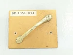 Vintage Amerock Oak Leaf 3" Ctr. Cabinet Pull Sterling Brass BP1351-O74. Fixed Price $10.27.