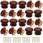Cangder 20PCS Dresser Knobs, Brown Mushroom Shape Wooden Furniture Cabin.... Fixed Price $20.71.
