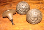12 Cast Iron Antique Victorian Style Round Drawer Pull, Barn Door Handles. Fixed Price $18.00.