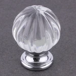 (5 Pack) 1-1/4 Inch Design Facets Ridge Ball Knob Chrome & Clear Glass. Fixed Price $38.58.