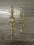 2 Vintage Solid Antiq Brass Hollywood Regency Cabinet Decorative Drawer Plates 5. Fixed Price $35.00.