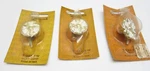 Lot 3 Nos 1960S Amerock T-592 & 596 Knobs, Provincial, Ivory Gold, Floral/round. Fixed Price $12.50.