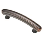 Lot Of Allen + Roth Aged Bronze Cabinet Handle Pull, 3 Inch Centers EX0517169. Fixed Price $19.99.