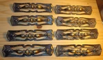 8 Vintage Amerock Carriage House Cabinet Drawer Pulls 3" Cc 7" Length BP-194-1. Fixed Price $64.95.