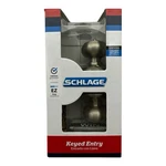 Schlage F51 619 Georgian Knob Keyed Entry Door Lock Satin Nickel New. Fixed Price $24.95.