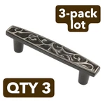 3-PACK Amerock Ambrosia Pewter 3"CC Decorative Drawer Cabinet Bar Pull BP4480PWT. Fixed Price $27.38.