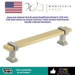 Amerock Cabinet Pull Brushed Gold/satin Nickel 5-1/16 Inch (128 Mm) To. Fixed Price $33.99.