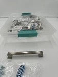 Amerock Appoint Drawer Pull 5/16 In., Satin Nickel, Lot Of 18, Model BP36760G10. Fixed Price $129.99.