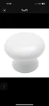 (6) Amerock Allison White Ceramic 1/2" Round Cabinet Knob BP5322-54. Fixed Price $10.49.