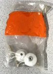 Pair Of Amerock Hardware BP706-30 White 1" Cabinet Knob Pulls Brass Screws. Fixed Price $8.25.