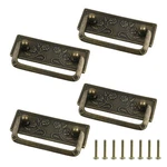 My Mironey 4PCS Bail Drawer Pulls Hardware Zinc Alloy Cabinet Antique Bronze. Fixed Price $29.86.