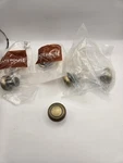 New Gatehouse Antique Brass Cabinet Knobs Round Bullseye Drawer Pulls Lot Of 5. Fixed Price $20.00.