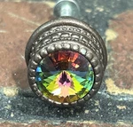 Carpe Diem Cache Cabinet Knob Pull With Vitrail Medium Swarovski Crystal. Fixed Price $18.99.