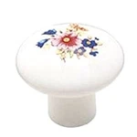 Amerock BP72002-F30 White 1 3/8" Floral Mushroom Knob Pulls Ceramics (5 Pack). Fixed Price $11.00.