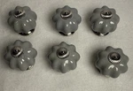 Liberty Ceramic Pumpkin Cabinet Knob Gray With Mounting Hardware 1/2. Fixed Price $15.00.