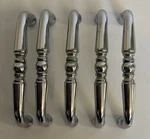 5 Chrome Silver Cabinet Drawer Pulls With Hardware 3" Center To. Fixed Price $5.00.