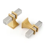 Lepatape 30 Pack Cabinet Knobs Single Hole Knob, Brushed Nickel & Matte Gold. Fixed Price $62.05.