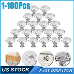 Lot Cabinet Knobs Diamond Shape Crystal Glass Door Cupboard Dresser Handles Pull. Fixed Price $10.58.