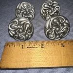 4 Round Drawer Cabinet Pulls Satin Nickel Elegant Finish!. Fixed Price $25.00.
