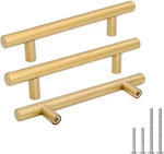 Gold Cabinet Handles - 45 Pack Durable Brushed Stainless Steel Pulls Upgrade. Fixed Price $104.99.