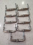 Lot Of 9 Allen Roth Satin Nickel "libby" Cabinet Drawer Pulls Handles. Fixed Price $35.00.