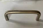 Set Of 24 Jeffrey Alexander Cabinet Pulls Brushed Steel Open Box 3 Hole. Fixed Price $50.00.