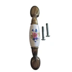 5 Belwith 3 Porcelain Floral Cabinet Pull P774-BQ Hardware Drawer Handle New. Fixed Price $40.00.