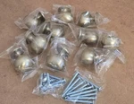 (10 Pk) Everbilt Large Football Cabinet Knob 1.38 Dia Champagne Classic Oval. Fixed Price $15.99.
