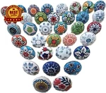 20 Mix Vintage Look Flower Ceramic Knobs Door Handle Cabinet Drawer Cupboard. Fixed Price $27.54.
