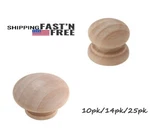 Silverline Wood Round Knob 1.5" For Cabinets Drawers Pulls Unfinished Hardware. Fixed Price $11.99.
